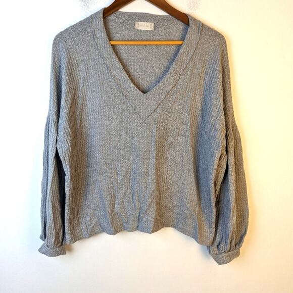 Altar'd State Waffle Oversized Top - Medium - Picture 2 of 6